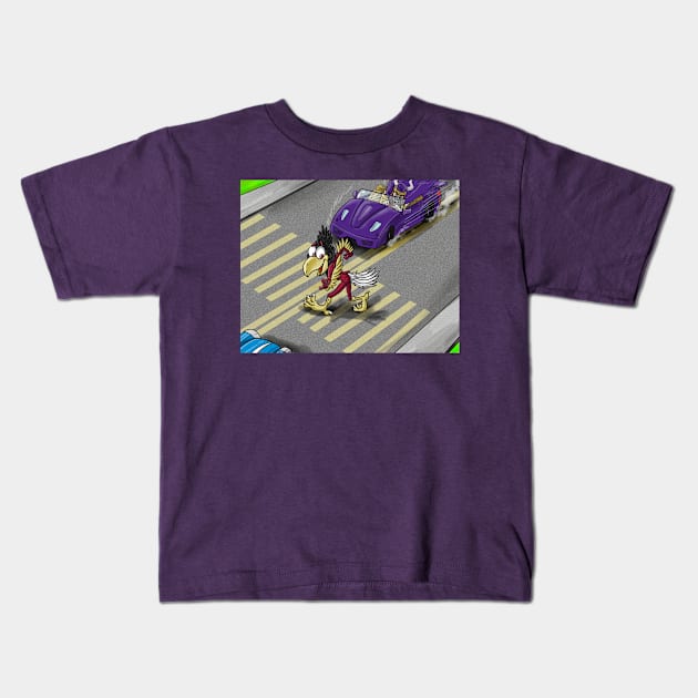 Minnesota Vikings Fans - Kings of the North vs Road Crossing Birdies Kids T-Shirt by JustOnceVikingShop